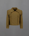 Herno LAMINAR BIKER JACKET IN ORGANIC-TECH FEEL Light Brown PA00023DL128308003