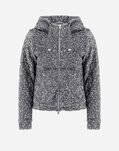 Herno SWEATSHIRT IN VELVET PAILLETTES Light Grey JC000067D12623S9406