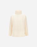 Herno TURTLENECK SWEATER IN 100% WOOL Cream ML000039D701001010