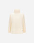 Herno TURTLENECK SWEATER IN 100% WOOL Cream ML000039D701001010