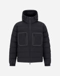 Herno HOODED JACKET IN 2-LAYER WINDSTOPPER Black PI001291U128409300