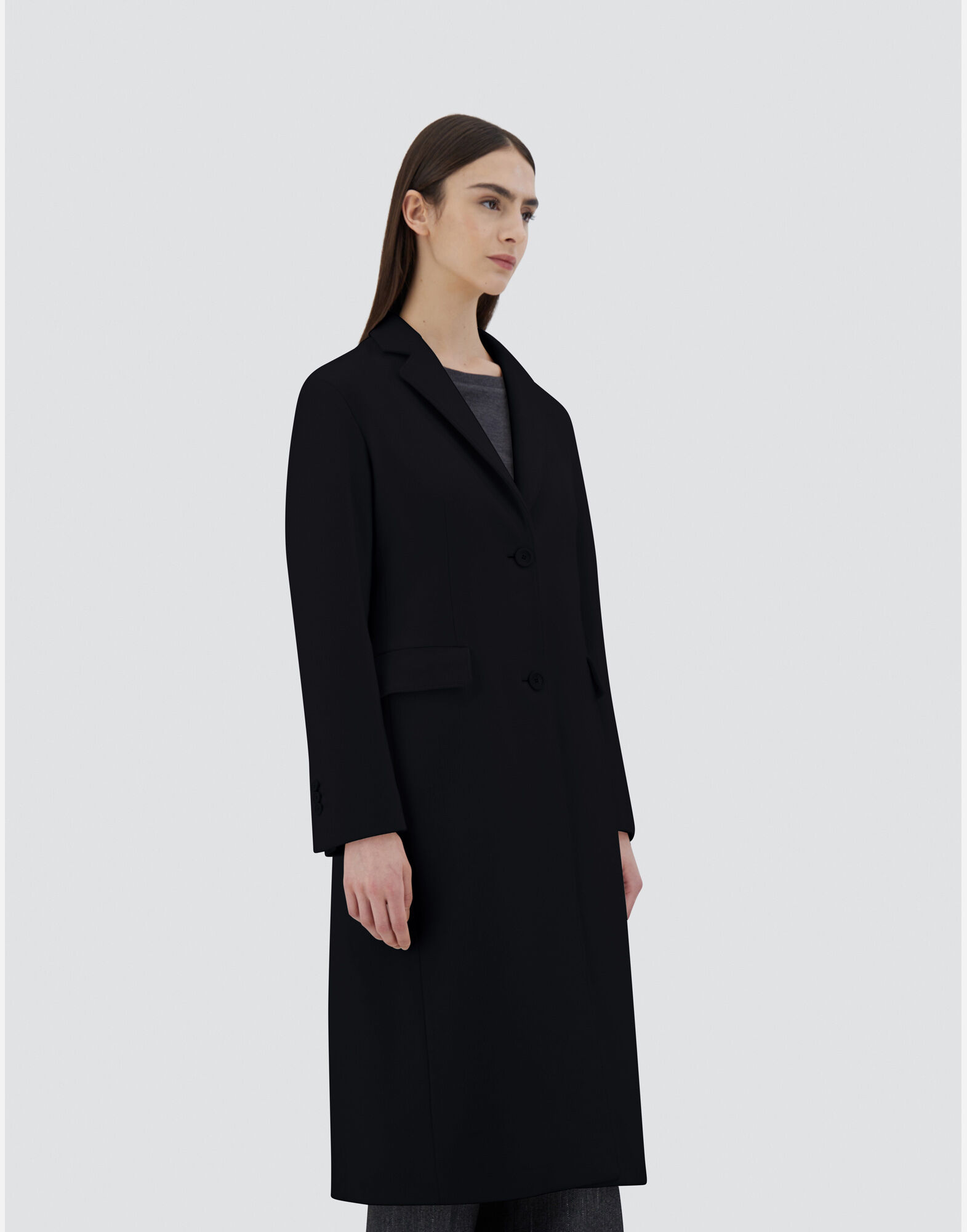 Herno black coat hotsell