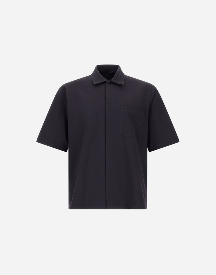 Herno SEER-CREASE SHIRT Navy Blue CM000012U126849200