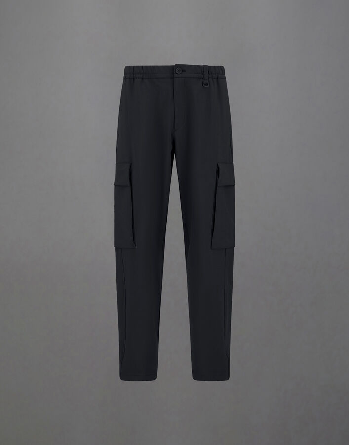 LAMINAR CARGO TROUSERS IN COMFORT TECH Herno Herno LAMINAR CARGO TROUSERS IN COMFORT TECH Black PT00061UL12846S9300