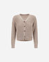 Herno CARDIGAN IN GLITTER KNIT Dove Grey MC000174D760652600