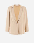 Herno RESORT BLAZER IN SATIN EFFECT Chantilly GA00006DR125461987