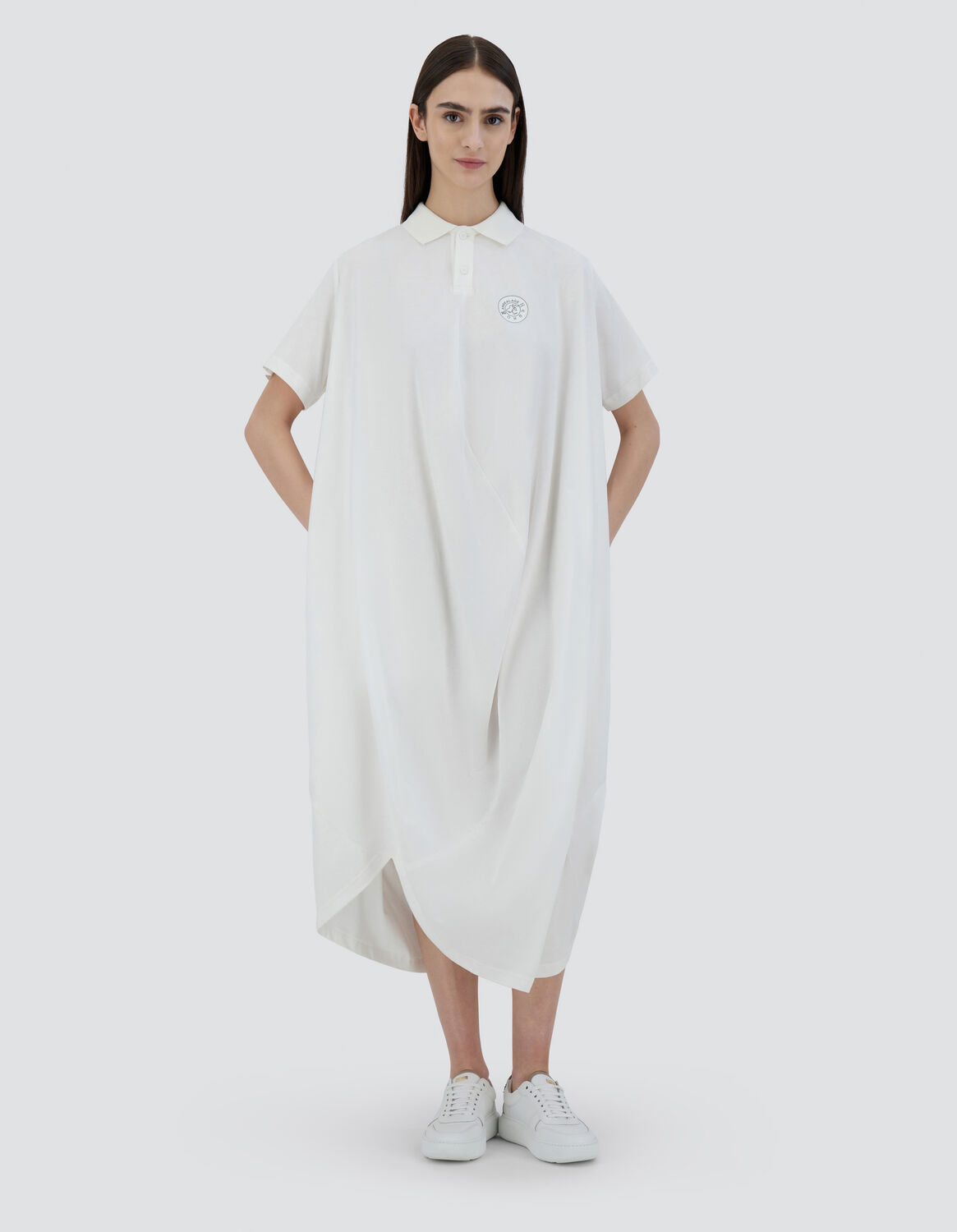 Herno Globe Eco Jersey ポロ In White