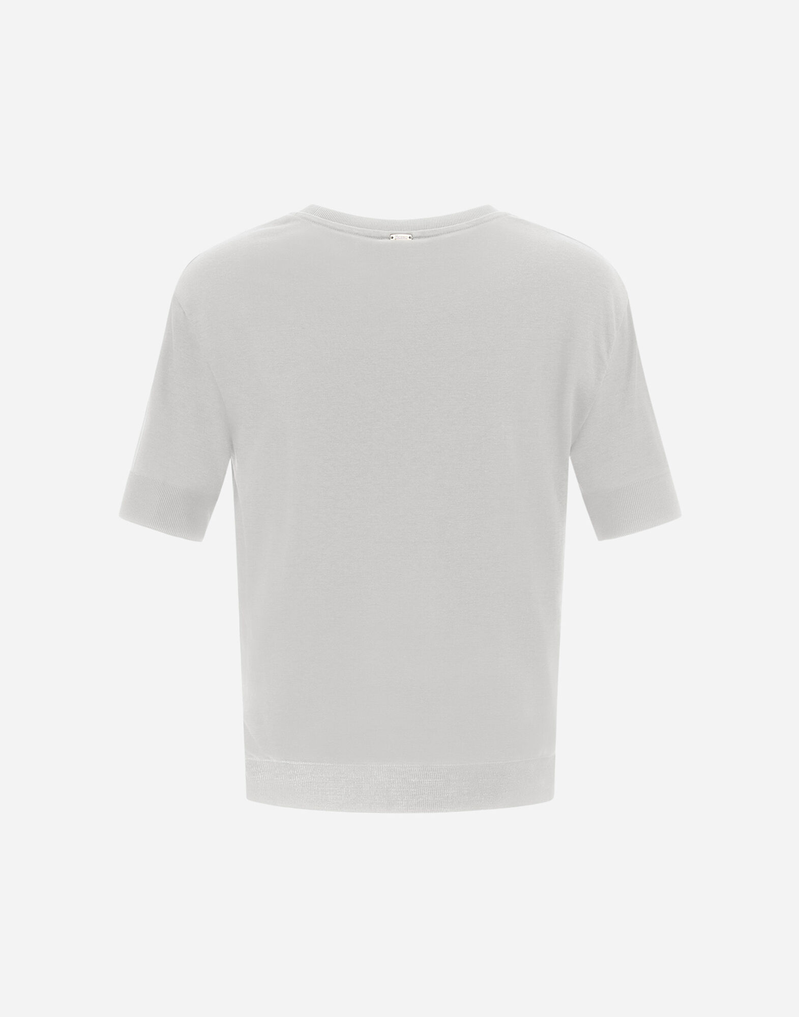 関税送料込★HERNO グラム ニット エフェクト Tシャツ レディース グラム ニット エフェクト Tシャツ ホワイト | Herno