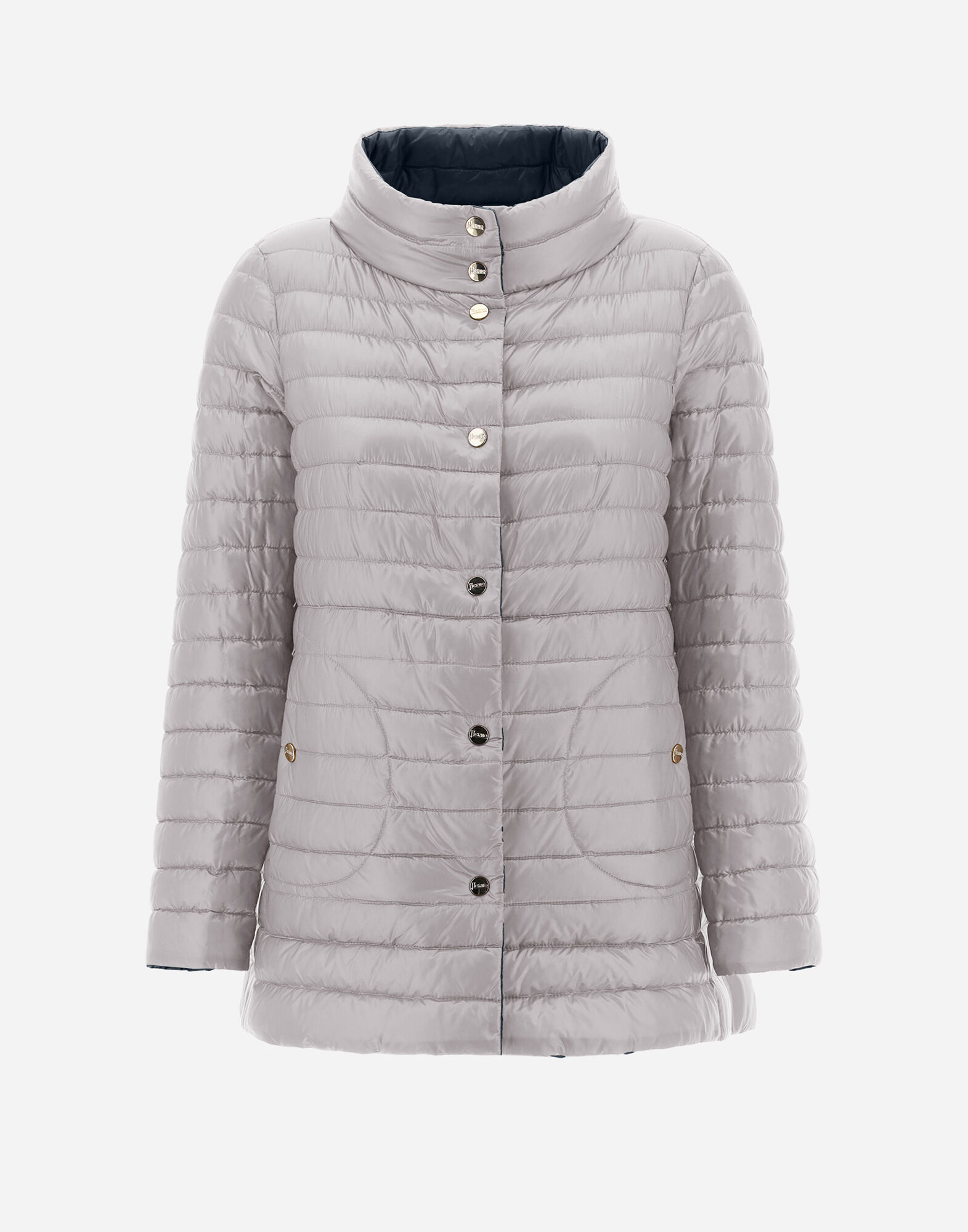 REVERSIBLE A SHAPE IN NYLON ULTRALIGHT in Blue Grey for Women Herno