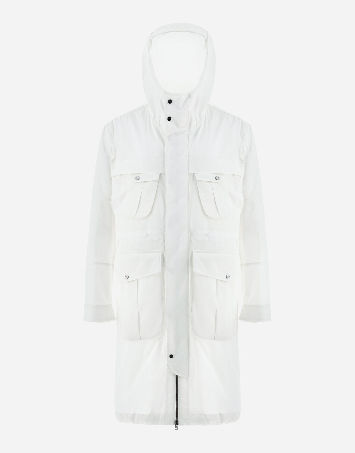 Herno Light Cotton Stretch パーカ In White