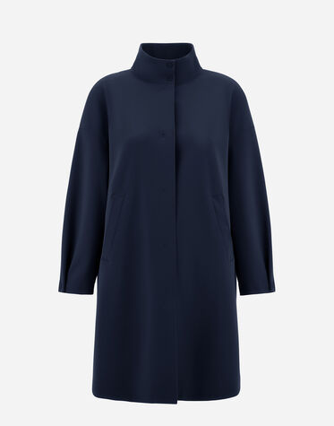FIRST-ACT PEF HIGH-NECK COAT in Blue for Women | Herno®
