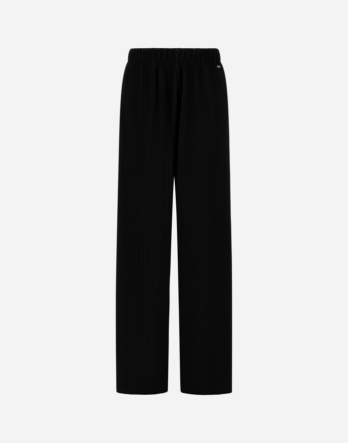 Herno RESORT TROUSERS IN PLEATED JERSEY Black PT00048DR521099300