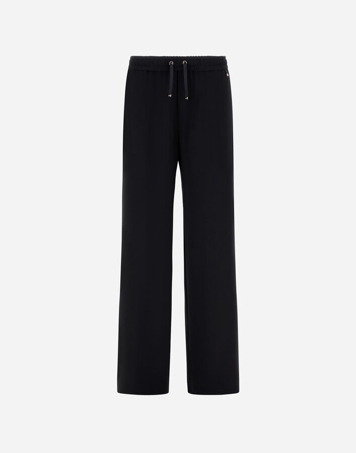 Herno TROUSERS IN MATT CREPE SATIN Black PT000176D127559300