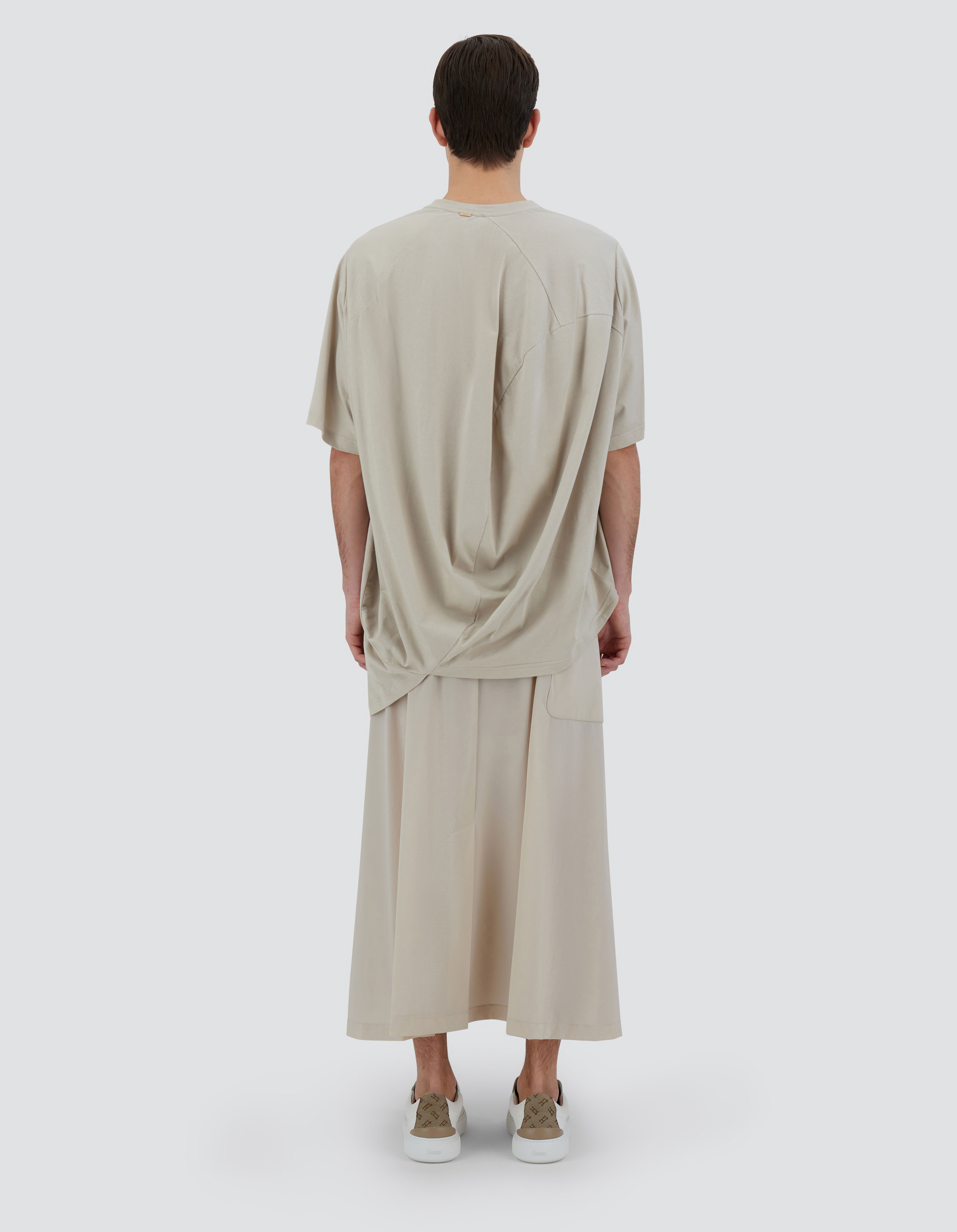 MAGLIA GLOBE IN ECO JERSEY in Beige Chiaro Herno