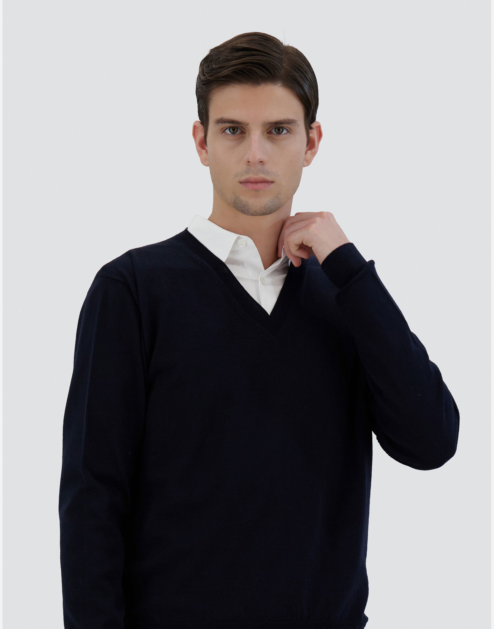 SWEATER IN ENDLESS WOOL in Dark Blue for Men Herno