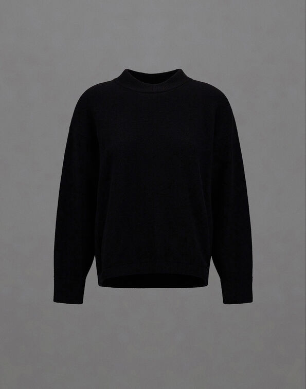 Herno LAMINAR SWEATER IN SOFT WOOL Black MG00015DL703779300