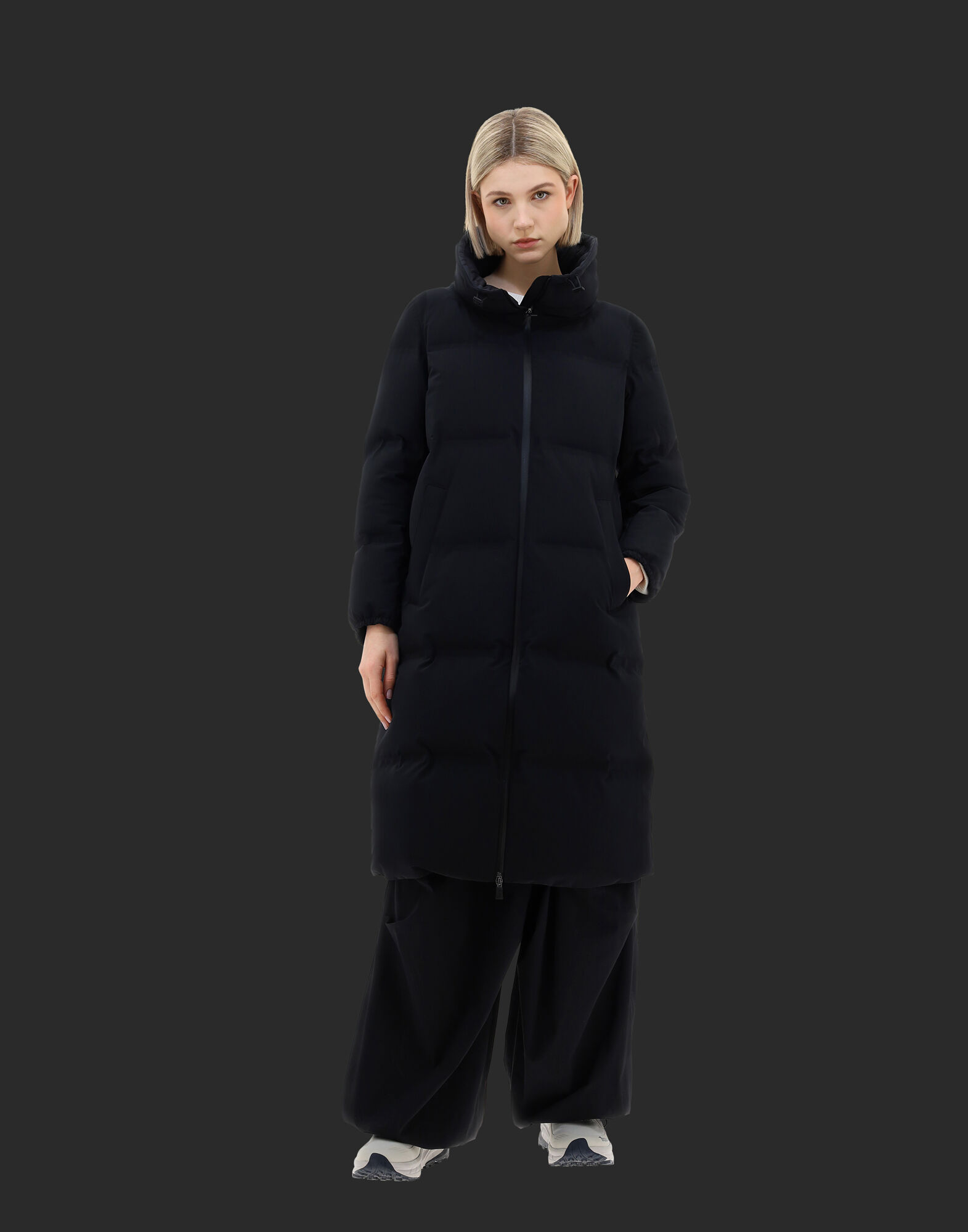 LAMINAR COAT IN NEW IMPACT in Dark Blue for Women Herno