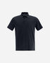 Herno JERSEY CREPE POLO SHIRT Navy Blue JPL00115U520059200
