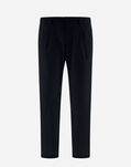 Herno TROUSERS IN COTTON FEEL Navy Blue PT000015U125319200