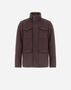 Herno FIELD JACKET IN WOOL, CASHMERE AND ECOAGE Dark Chocolate FI000128U333188800