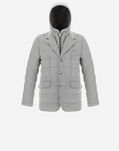 Herno PURE CASHMERE RESORT BLAZER Light Grey PI053UR380259406
