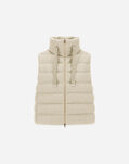 Herno VEST IN SHINY RIBBED KNIT Chantilly PI0034DNW126801985