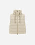 Herno VEST IN SHINY RIBBED KNIT Chantilly PI0034DNW126801985