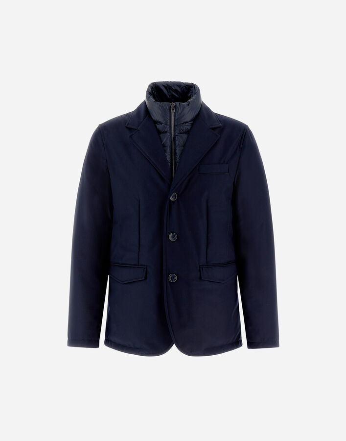 Herno BLAZER IN NEW BUSINESS MEMBRANATED Navy Blue PI001189U126389200