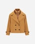 Herno 2 LAYER SCUBA AND NYLON ULTRALIGHT PEACOAT Camel GC000531D127712157