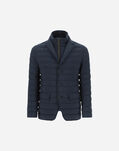 Herno NUAGE BLAZER WITH ALCANTARA Blue PI0633U192889201