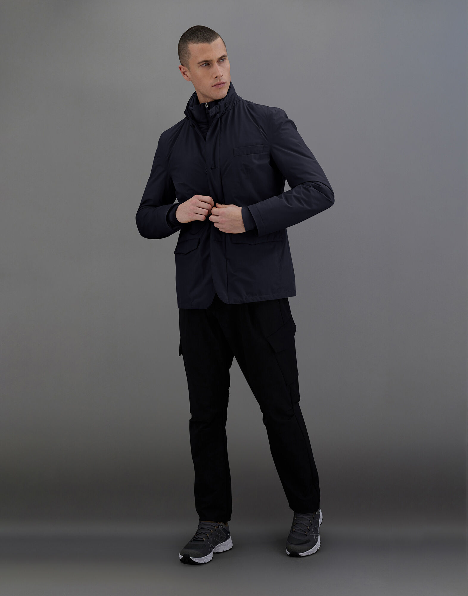 Herno laminar blazer top