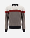 Herno ENDLESS COLOR BLOCK SWEATER Dove Grey MG000114U701662720