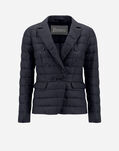 Herno DOUBLE-BREASTED NYLON ULTRALIGHT BLAZER Black PI001854D120179300
