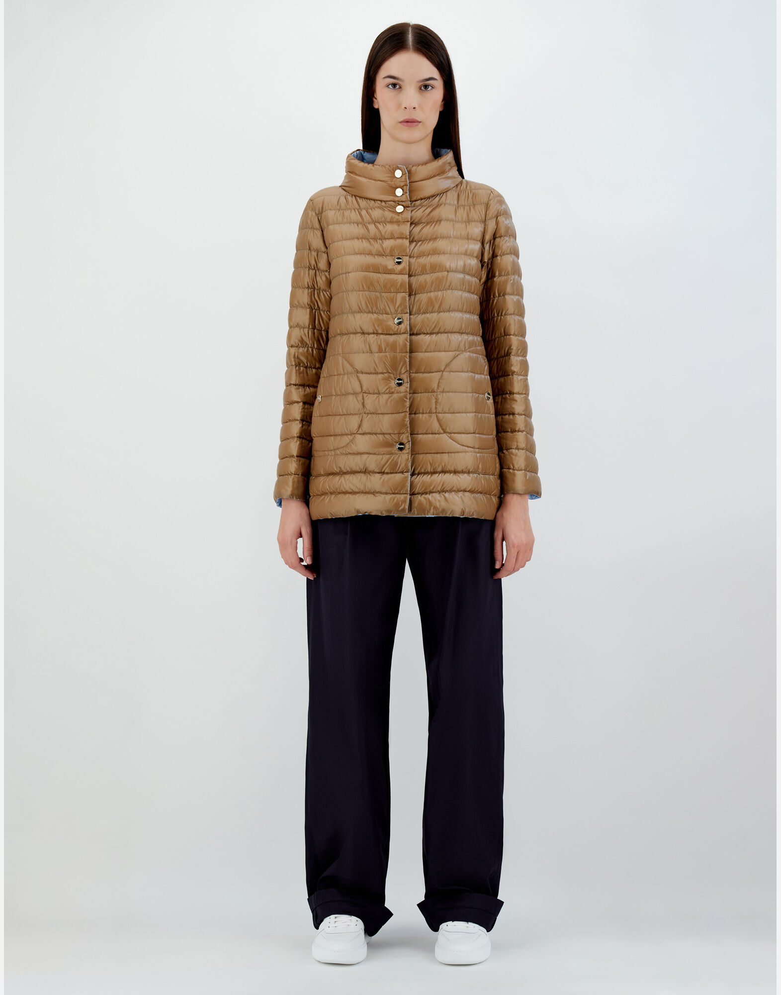 レディース PIUMINO CAPPA NYLON ULTRALIGHT REV BICOLOR HDM