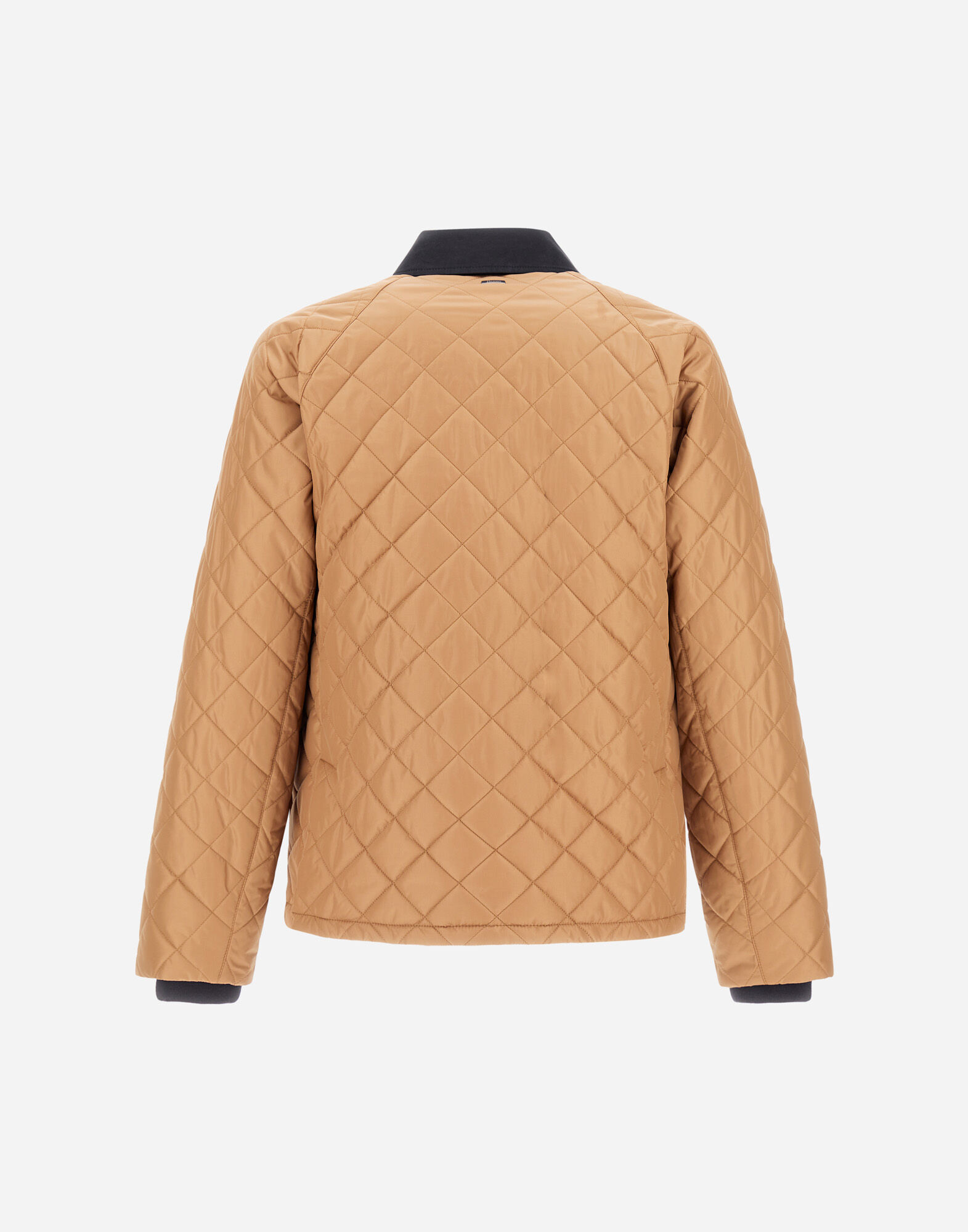 HERNO ヘルノ　裏地付き　総柄　ショートコート　ジャケット　キャメル 42 美品 HERNO ヘルノ (GA000226D131598910) ショートコート 42 コットン