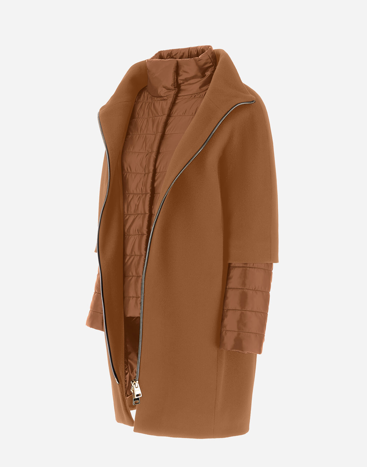 HERNO COAT IN LUXURY WOOL AND NYLON ULTRALIGHT 