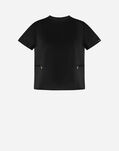 Herno CHIC COTTON JERSEY AND NEW TECHNO TAFFETÀ T-SHIRT Black JG000224D520069300