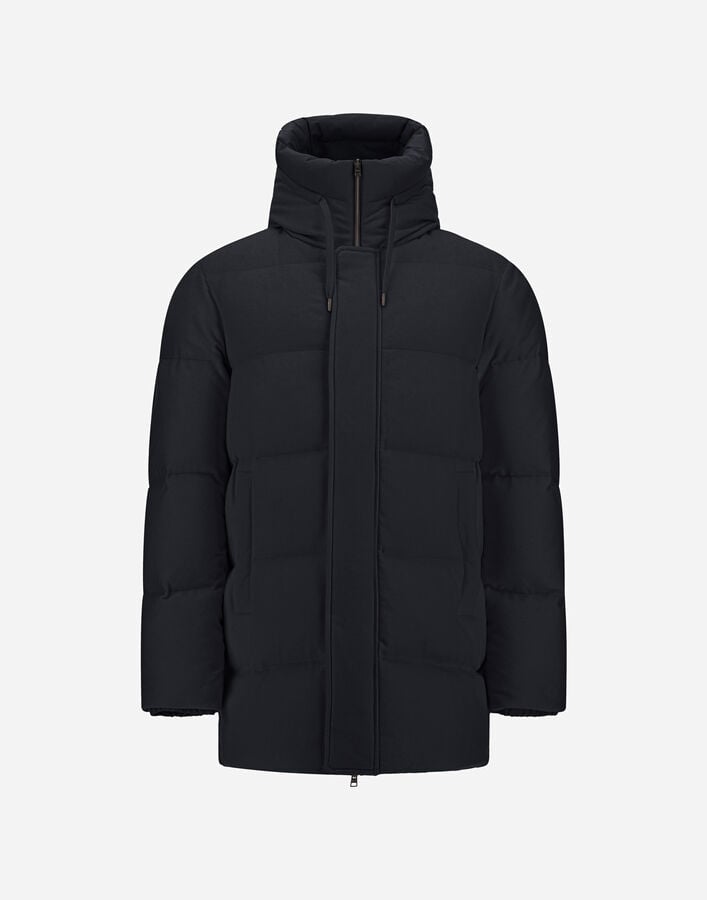 Herno JACKET IN CASHMERE, SILK AND NYLON WITH IRIDESCENT EFFECT Navy Blue PI001382U380879200