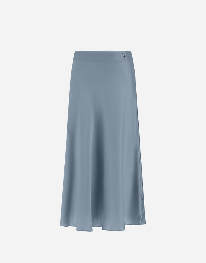 Herno RESORT SKIRT IN EXTRA-FINE SATIN Light Blue GN00031DR129129004