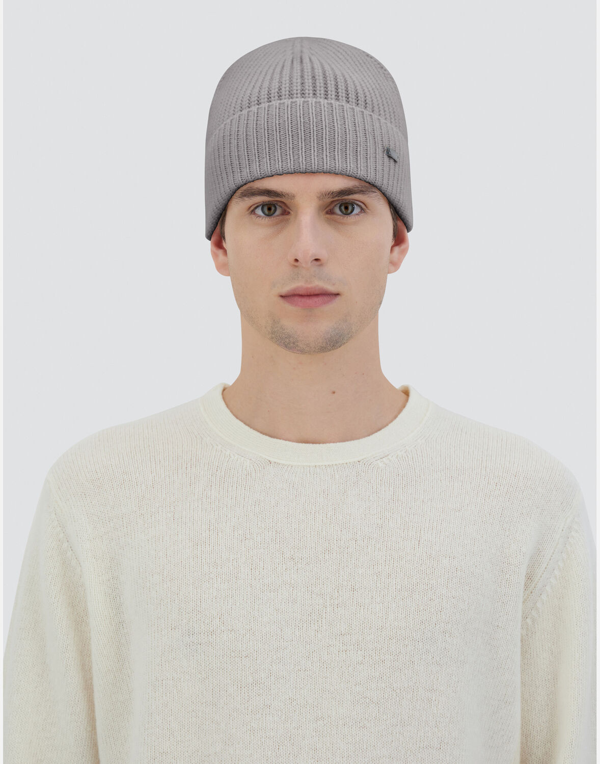 Herno エタニティ カシミヤ ニットキャップ In Grey