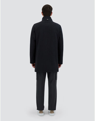 WOOL TWEED CARCOAT in Grey for Men | Herno®