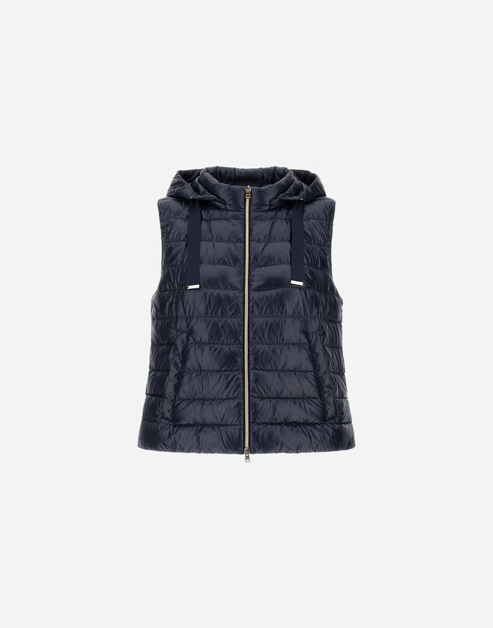 Herno VEST IN NYLON ULTRALIGHT AND MONOGRAM Navy Blue PI002217D12017Z9200