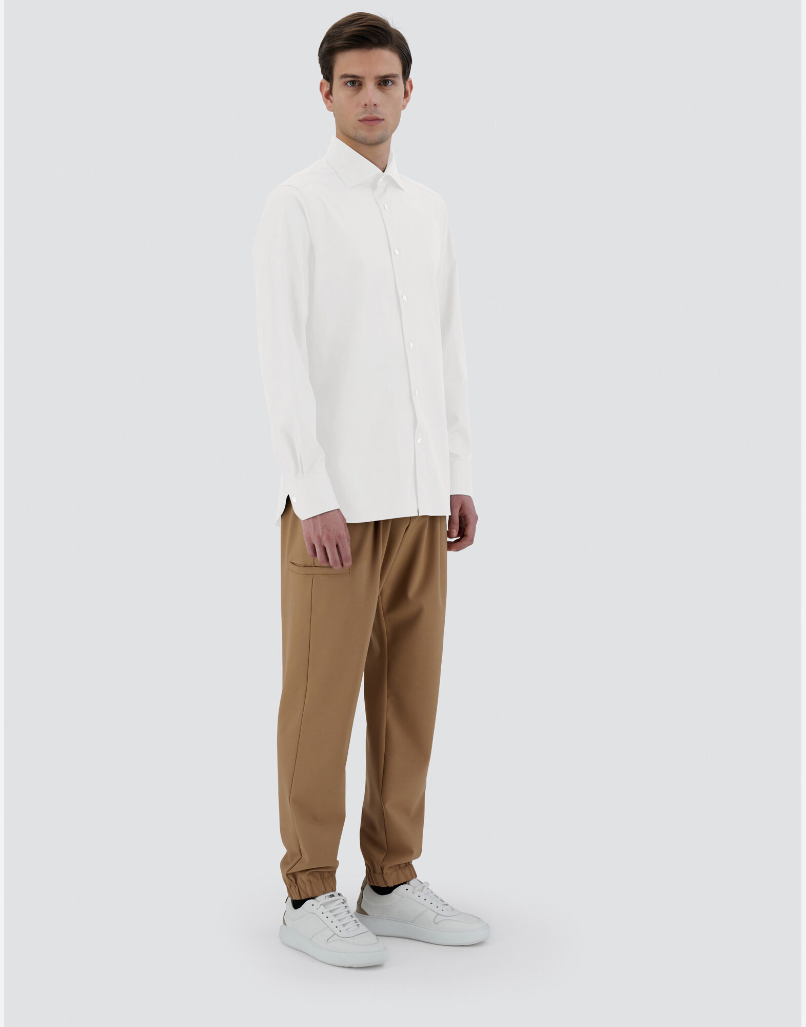 CHEMISE EN COTTON NON IRON en Blanc pour homme Herno