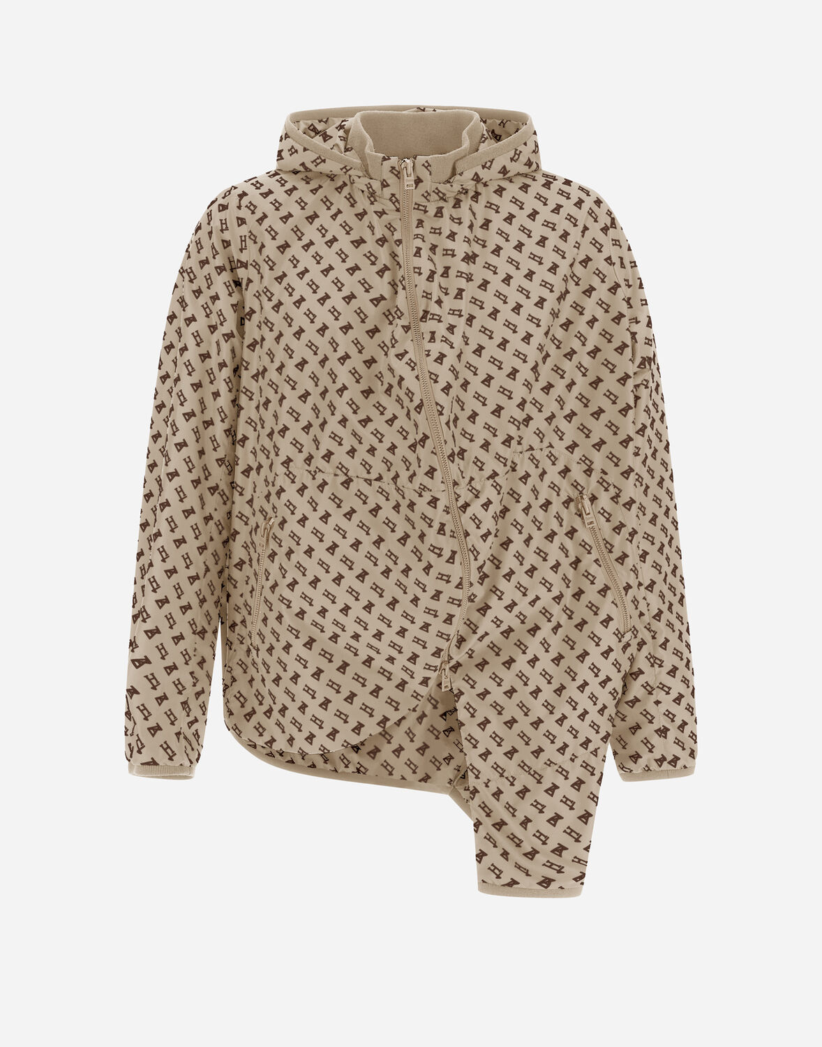 Herno Globe Eco Monogram パーカ In Light Beige