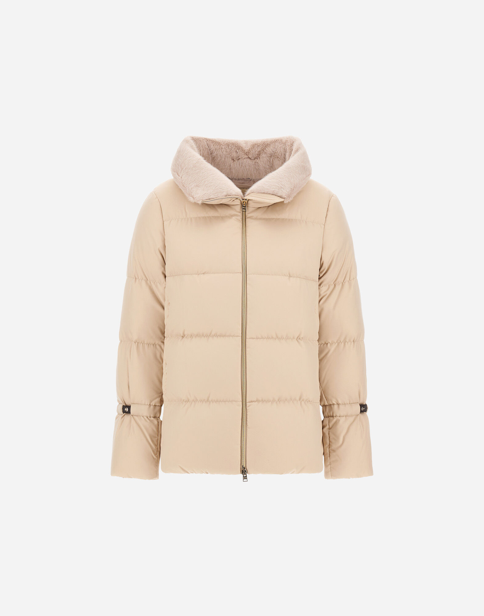 新品タグ付き　ヘルノ　23SS テクノタフタコート　L 白　Aライン バルーン Herno® レディースコレクション | Herno®