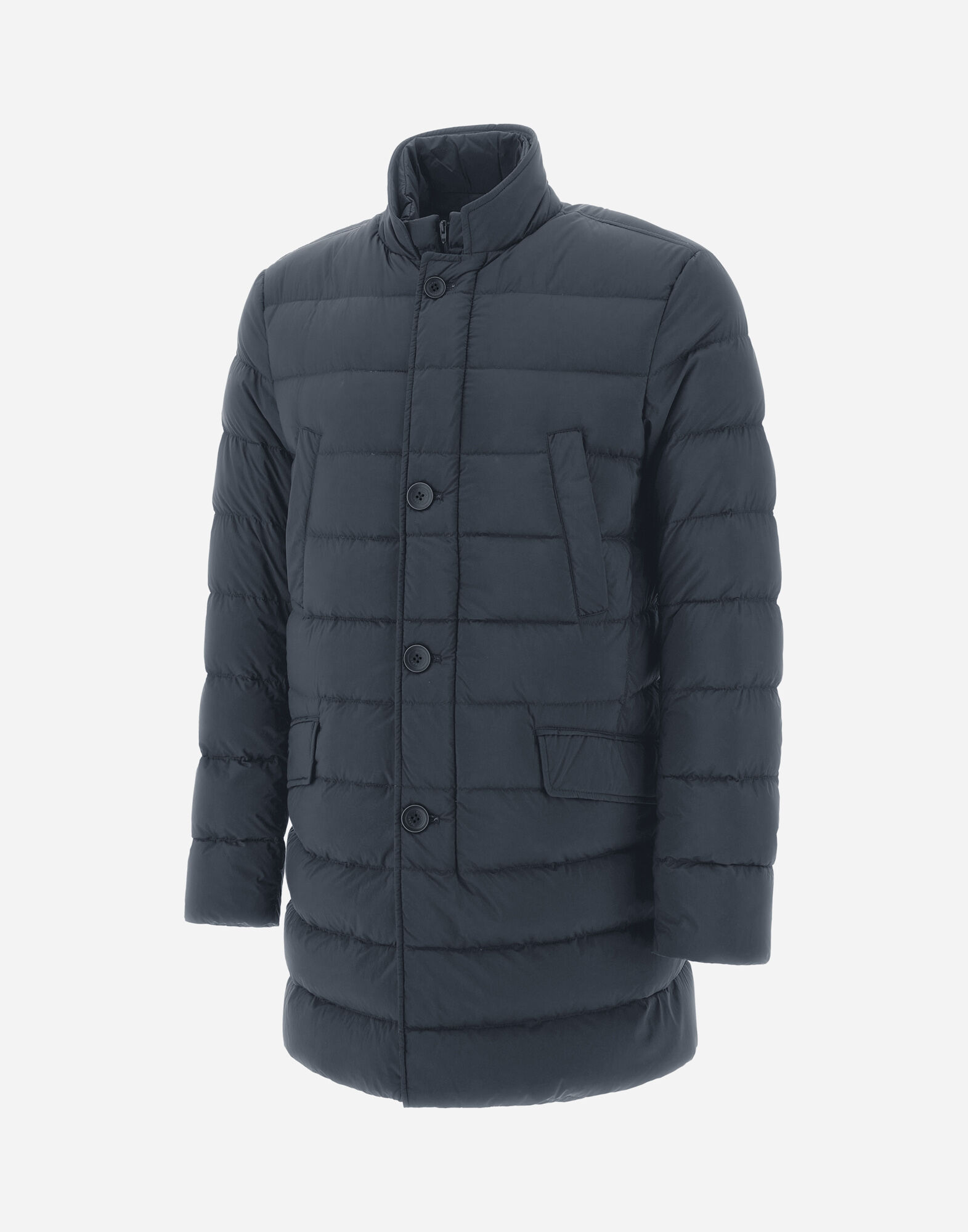 Herno hooded long-sleeve coat - Blue