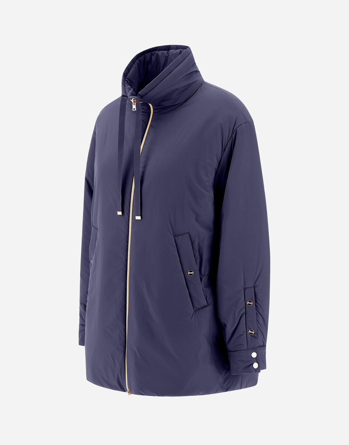 Herno エコアージュ Aシェイプコート In New Blue