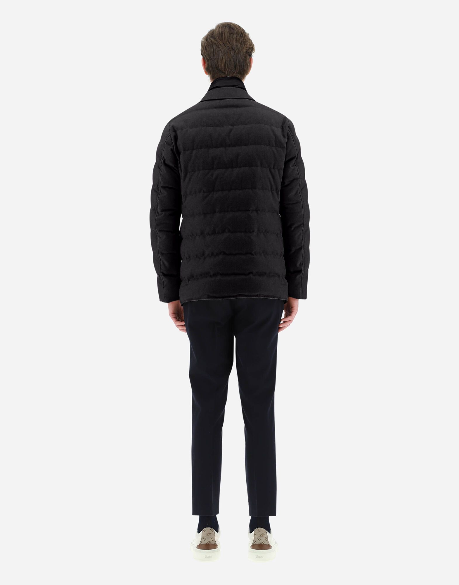 BLAZER IN CASHMERE AND SILK in Slate for Men Herno