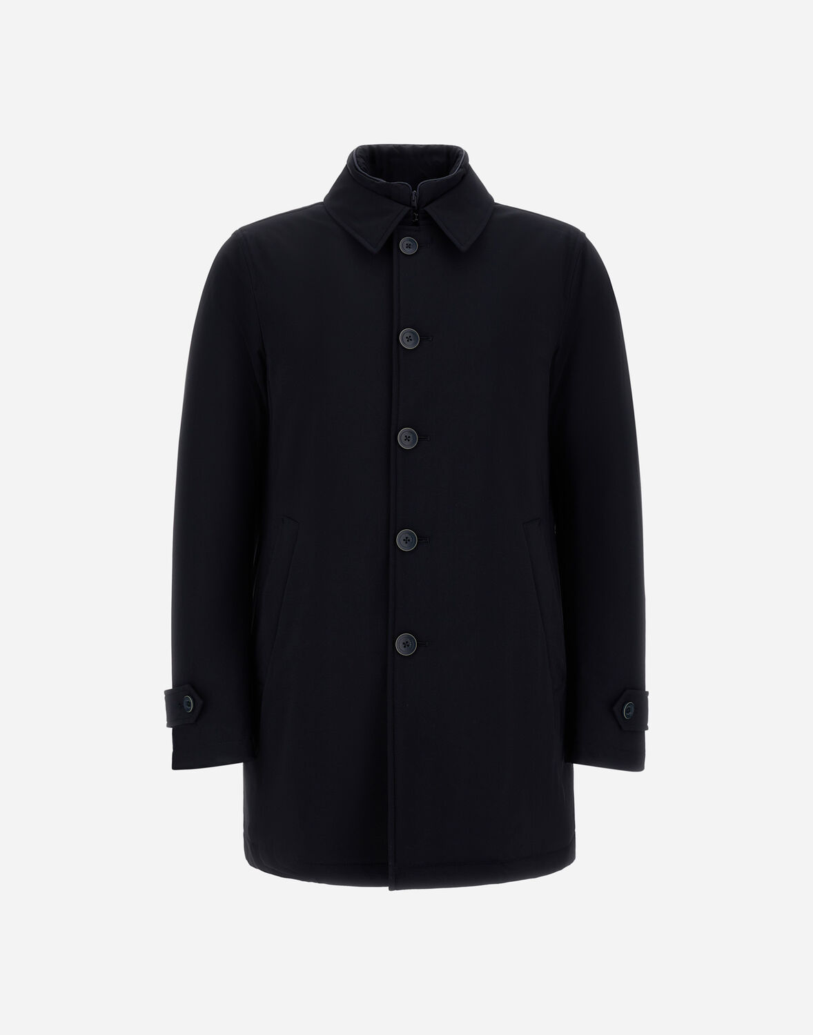 Herno Trench Coat In Washington In Blue