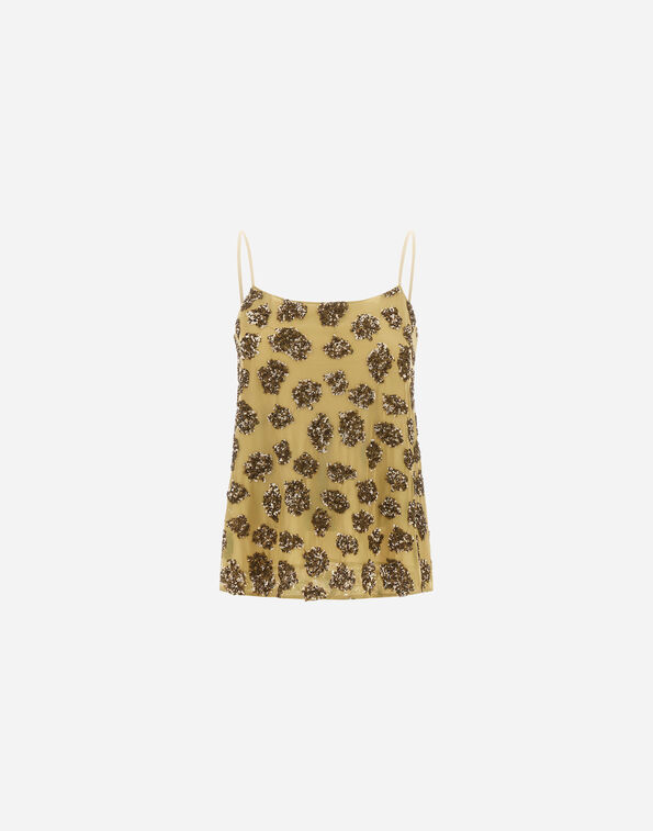 Herno SEQUIN MESH TOP Military Green BL000061D129767745